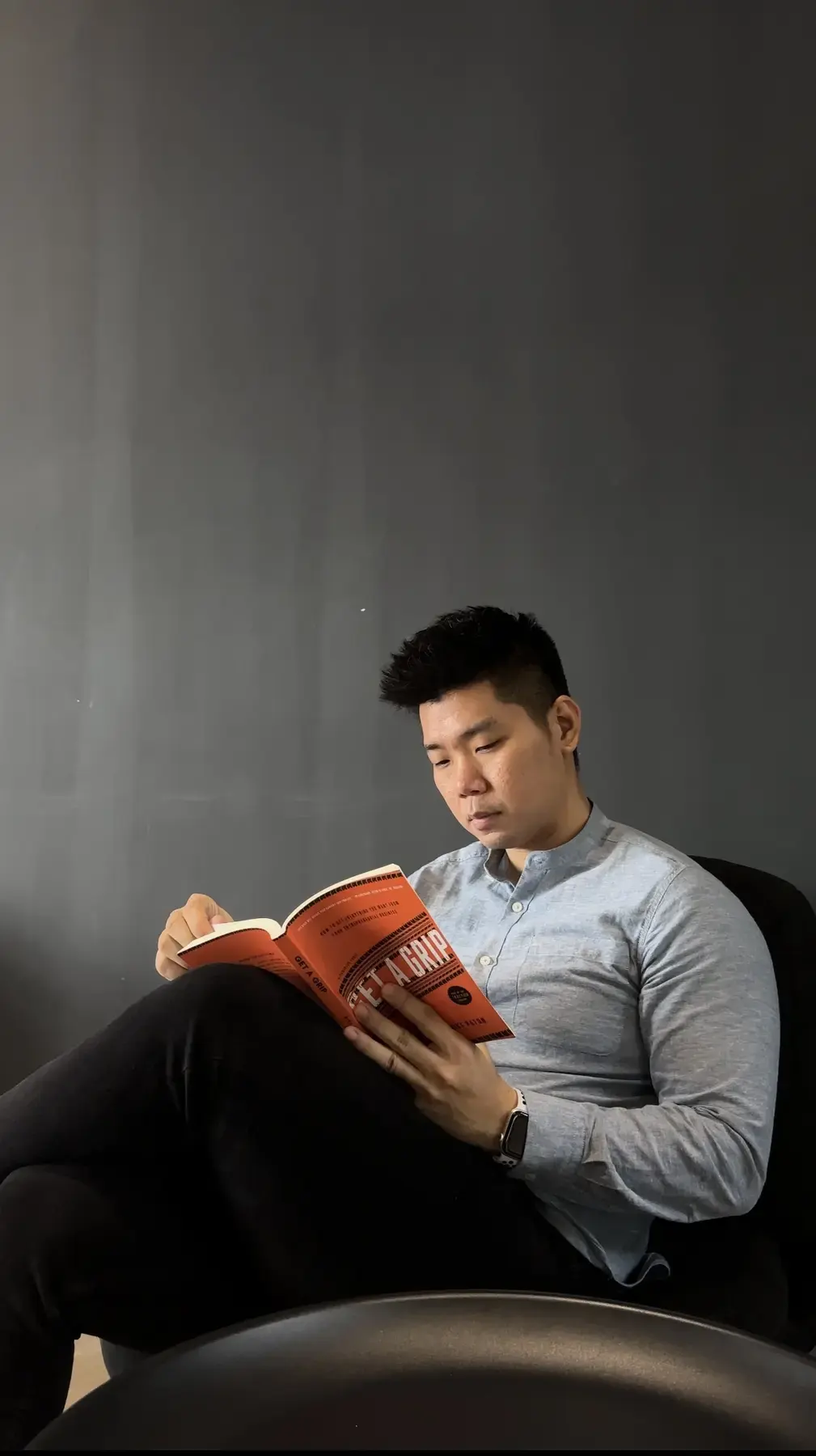 Adrian Ching reading