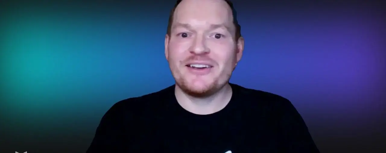 Justin Ruffier speaking in his client video